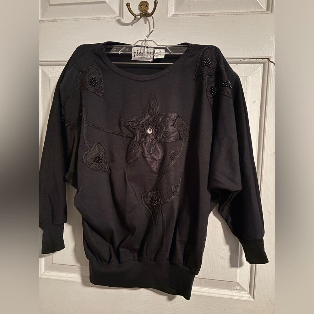 Vintage Pier 24 New York Black Sweater